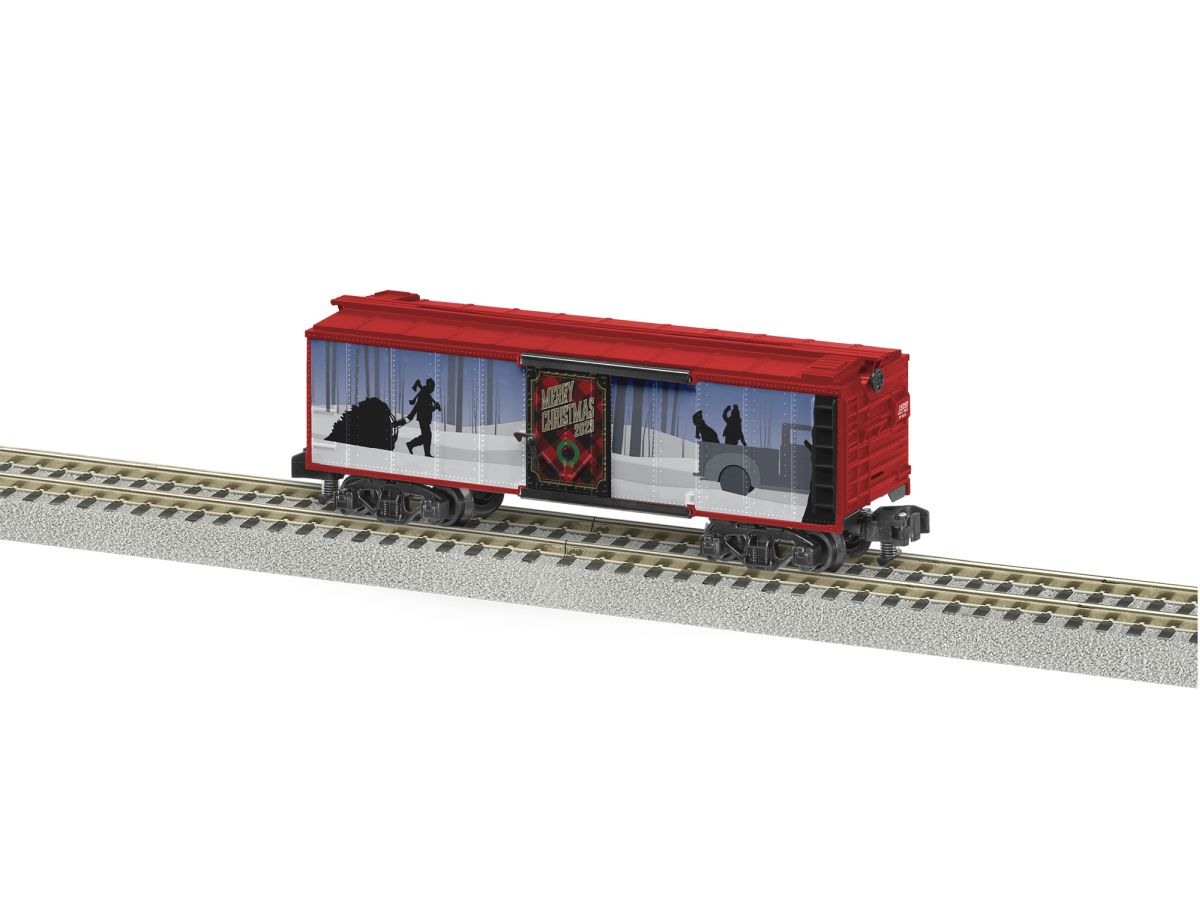 AF RTR 2023 American Flyer Christmas Boxcar Emery Distributors